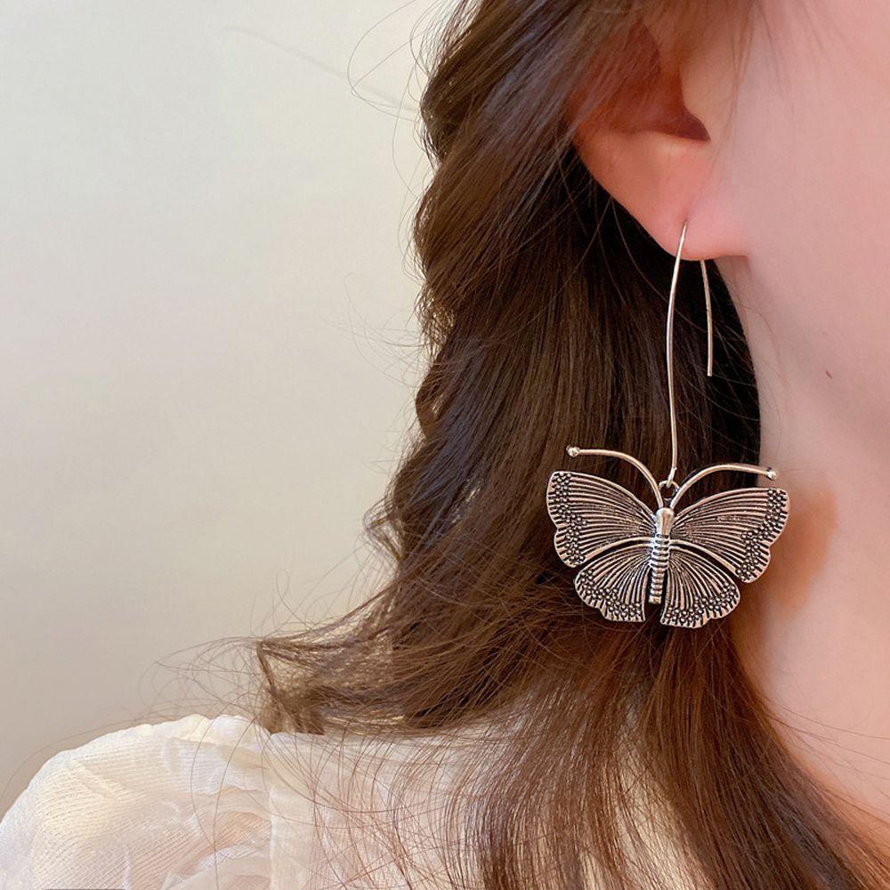 Bông Tai Dáng Dài Phong Cách Retro Thời Trang Cho Nữ