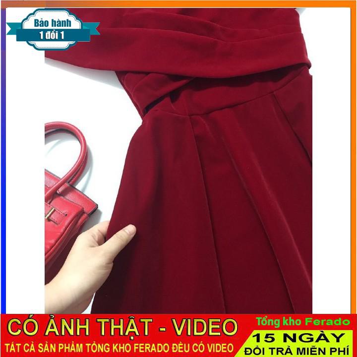 [ xả kho ] MiD Đầm trễ vai đỏ V1288 dự tiệc Mie Design kèm ảnh thật