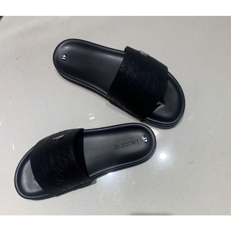 Dép da quai ngang lịch lãm phong cách thời trang da sịn Dép nam quai ngang hàng xuất khẩu kiểu dáng thanh lịch