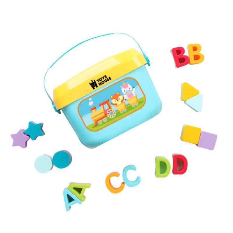 Hộp thả hình khối - đồ chơi giáo dục sớm giúp bé nhận biết màu sắc, hình khối, chữ cái cho trẻ từ 6 tháng Toyshouse 0218