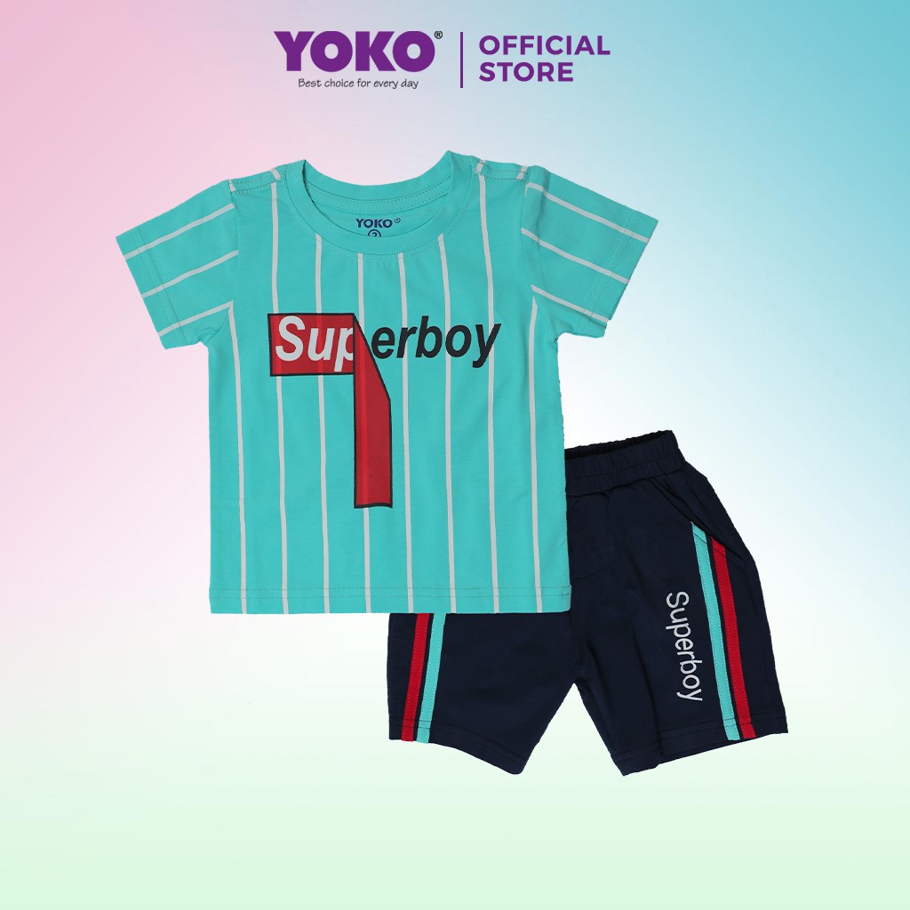 Bộ Quần Áo Thun Tay Ngắn Bé Trai (6-9 Tuổi) YOKO KID’S FASHION 21039T