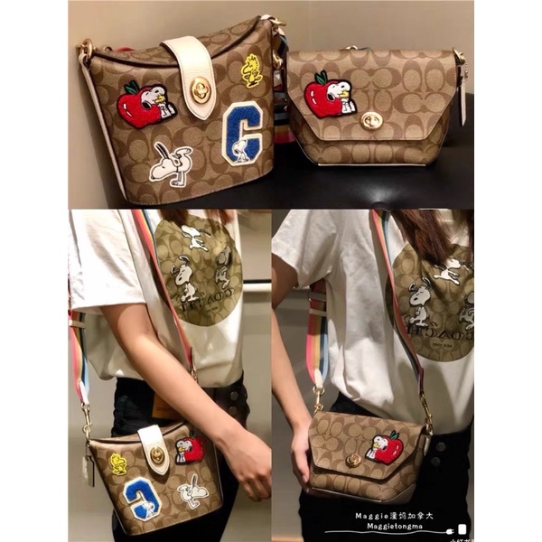 ✨ Túi Coach x Peanuts đeo chéo C4114