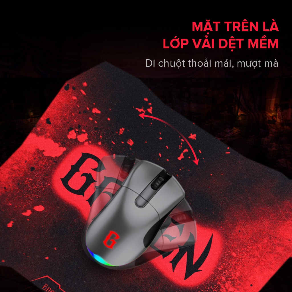 Tấm lót chuột Gamen GP-X bàn di chuột kiểu dáng gaming kích thước 29 x 25 cm