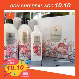 Combo 5 bộ Dầu Gội Kerasys Hàn Quốc 2 chai gội 400ml x 1 chai xả 180ml (Quà Tặng)