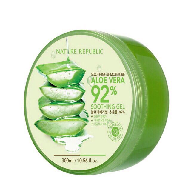 GEL LÔ HỘI 92% , 100% NATURE REPUBLIC ALOE VERA KB