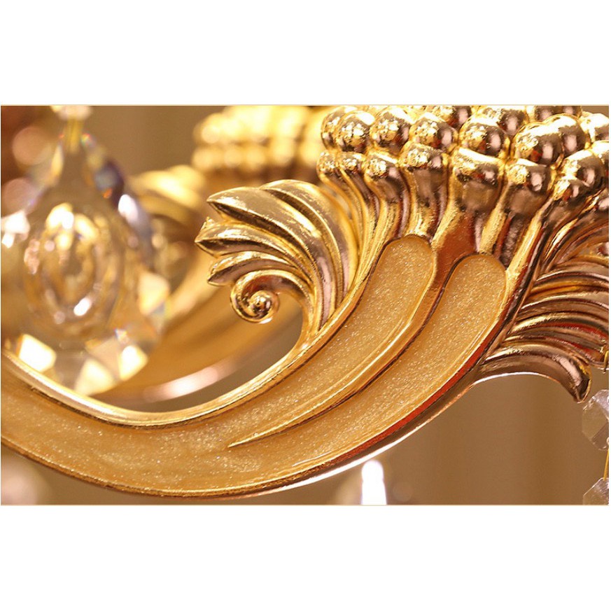 Đèn Chùm Chao Đá Đúc 15 Tay Trang Trí Phòng Khách,Sảnh Nhà Hàng Khách Sạn,Quán Cafe Karaoke