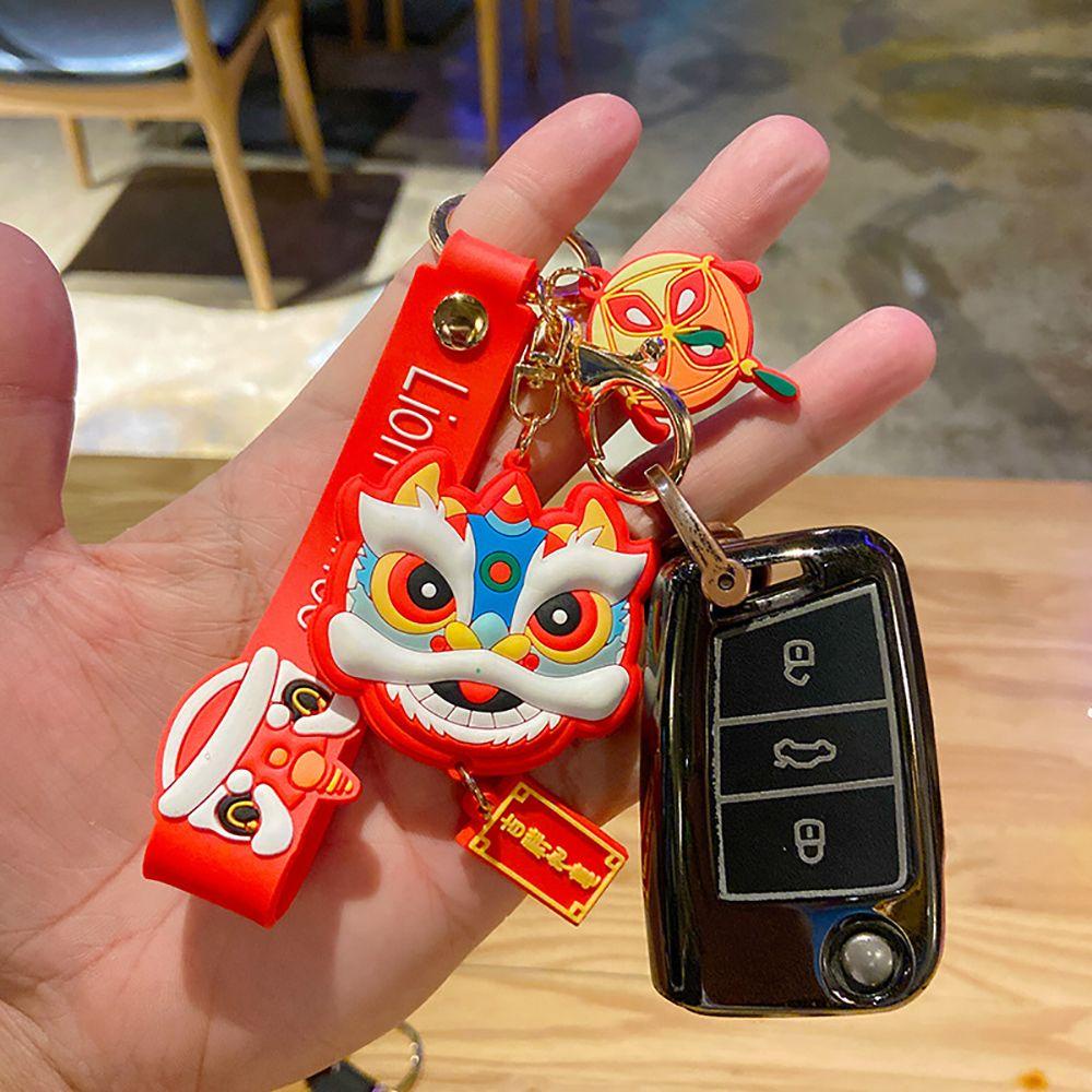 Móc Khóa Hình Sư Tử Dễ Thương Dùng Làm Quà Tặng