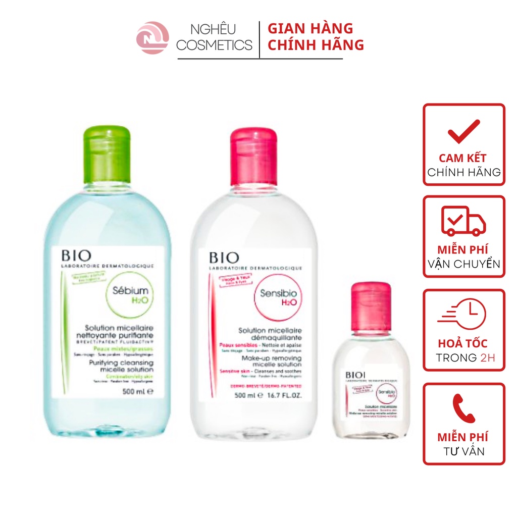Nước Tẩy Trang Làm Sạch Da Bio Pháp 500ml