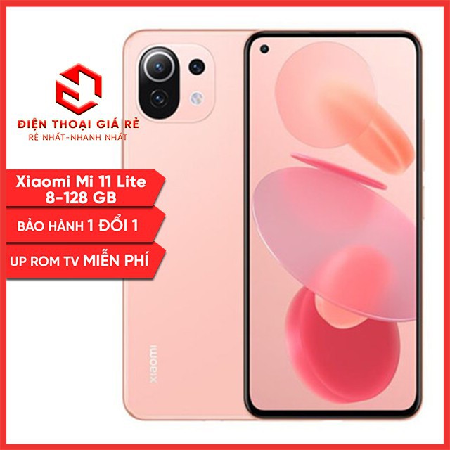 [8-128GB] Điện thoại Xiaomi Mi 11 Lite 5G, RAM 8/128GB [Giá rẻ Hà Nội, BH 3 tháng 1 đổi 1 - Tặng dán màn]