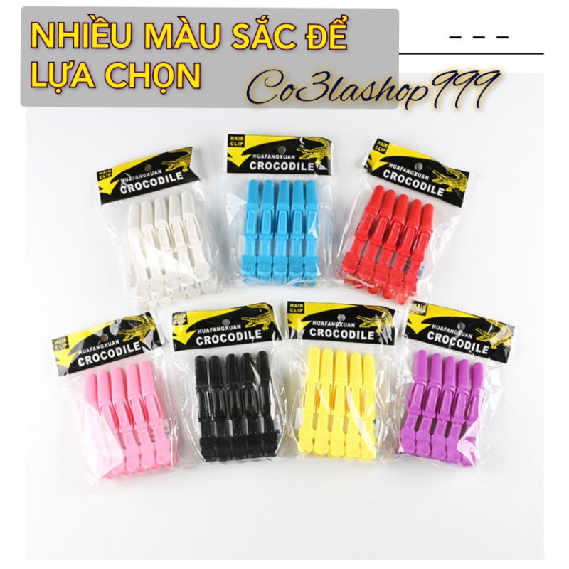 Kẹp cá sấu chia tóc, phân vùng khi làm tóc, trang điểm, rửa mặt (1 CÂY)