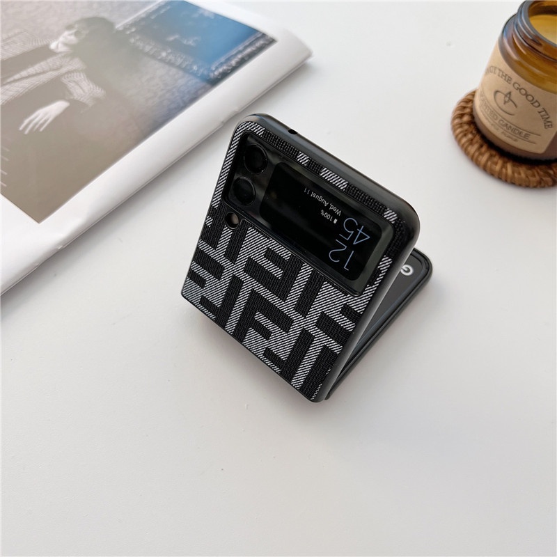 Bao Da Điện Thoại PU Tích Hợp Nhẫn Giữ Và Đế Hít Nam Châm Sang Trọng Cho Samsung Galaxy Z Flip 1 2 3 Samsung Galaxy Z Flip 4