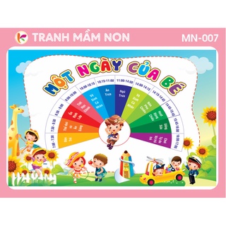 Decal mầm non - một ngày của bé mn-007