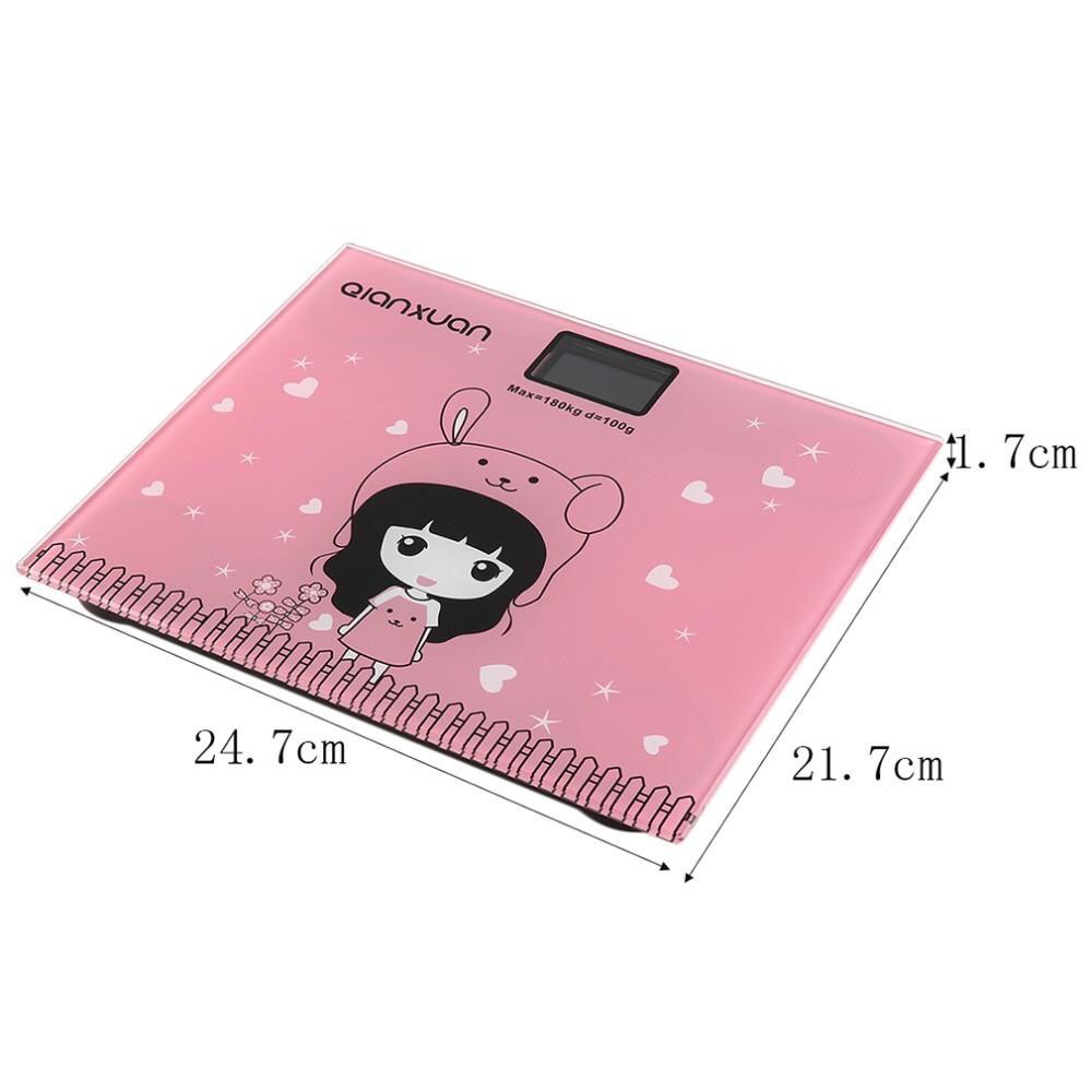 Cân Điện Tử Hình 3D- Cân Sức Khỏe Tiện Lợi Dành Cho Gia Đình ( tặng kèm pin và thước dây đo )