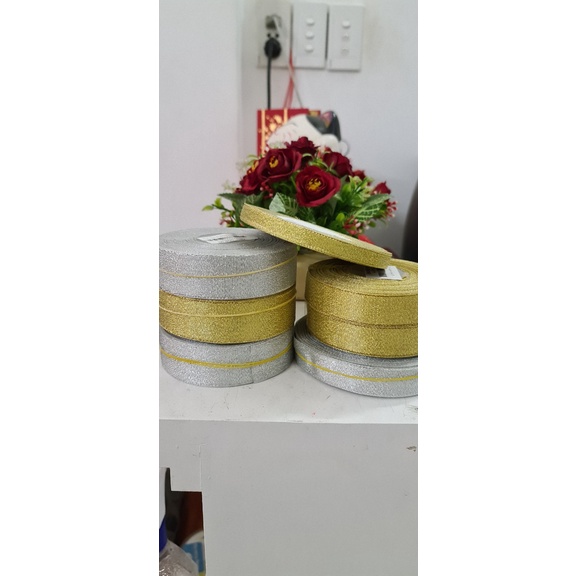 Dây ruy băng caro và sọc nhiều màu 1.5cm , 2cm và 3 cm