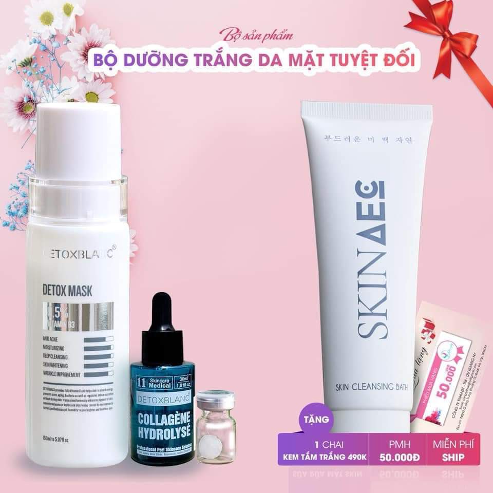 Combo dưỡng trắng da Detox Blanc