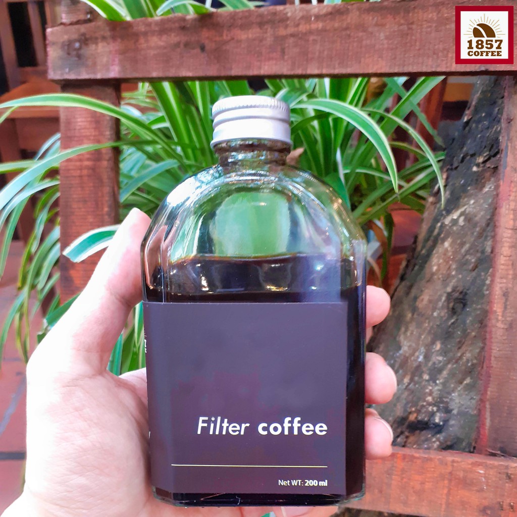 Cà phê phin việt Robusta pha sẵn nguyên chất, cà phê phin rang mộc chai 200ml - 1857 Coffee | BigBuy360 - bigbuy360.vn