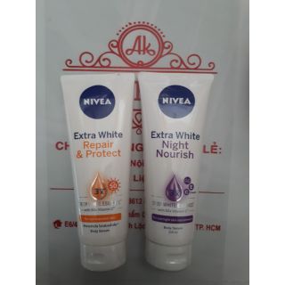 ( HÀNG SẴN) SERUM DƯỠNG THỂ TRẮNG DA ĐÊM NIVEA