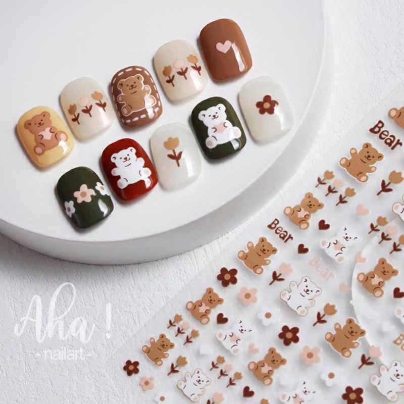 Sticker dán móng hàn mẫu mới siêu xinh