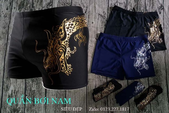 Quần bơi  in hình rồng chất lượng cao cho nam | BigBuy360 - bigbuy360.vn