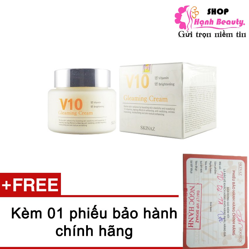 Kem Dưỡng Da Hàn Quốc V10 Cao Cấp Skinaz