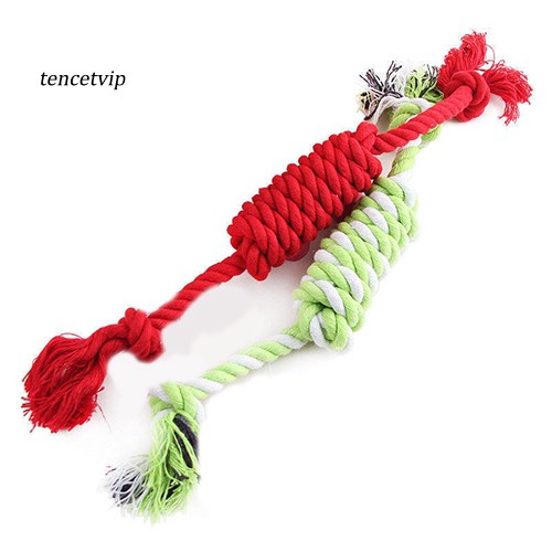 1 Dây Thừng Thắt Nơ Cotton Bện Thủ Công Cho Thú Cưng Gặm Răng