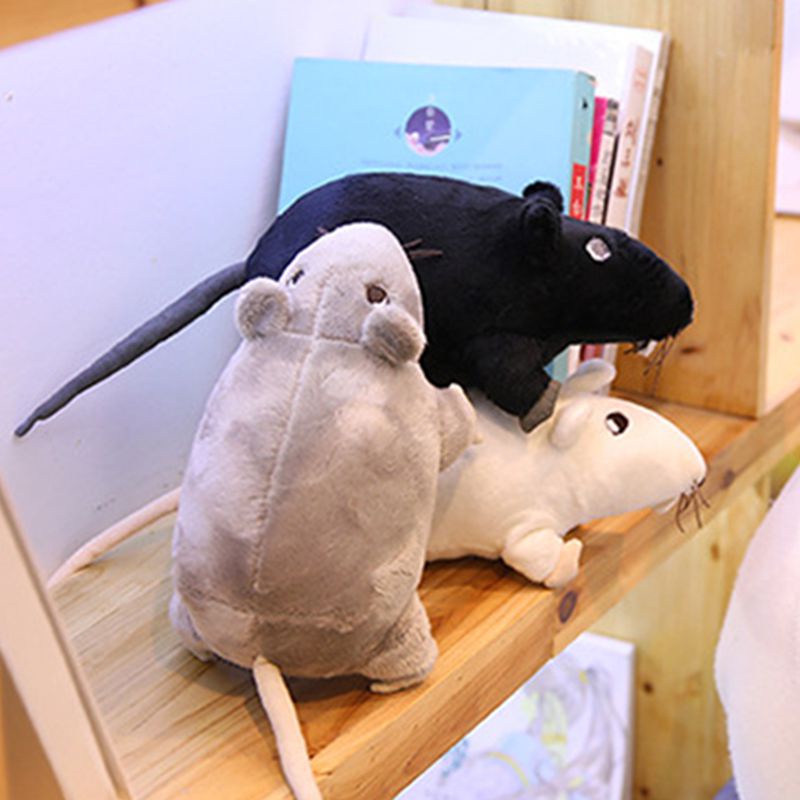 20cm/7.8in Gosig Ratta Black Rat Soft Toy Plush Cuddly Teddy Stoftier Peluche Stuffed Toy