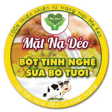 Mặt nạ dẻo tinh bột nghệ và sữa bò tươi thiên nhiên Mẹ Ken (100 ml)