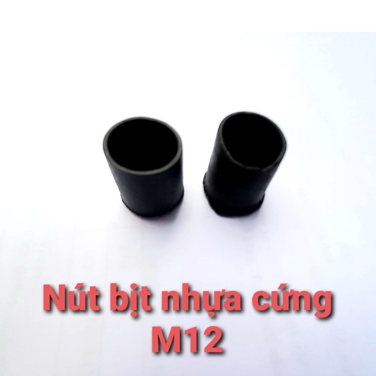 Nút bịt nhựa cứng, đầu bịt nhựa M10 và M12  | HÀNG THANH LÝ|