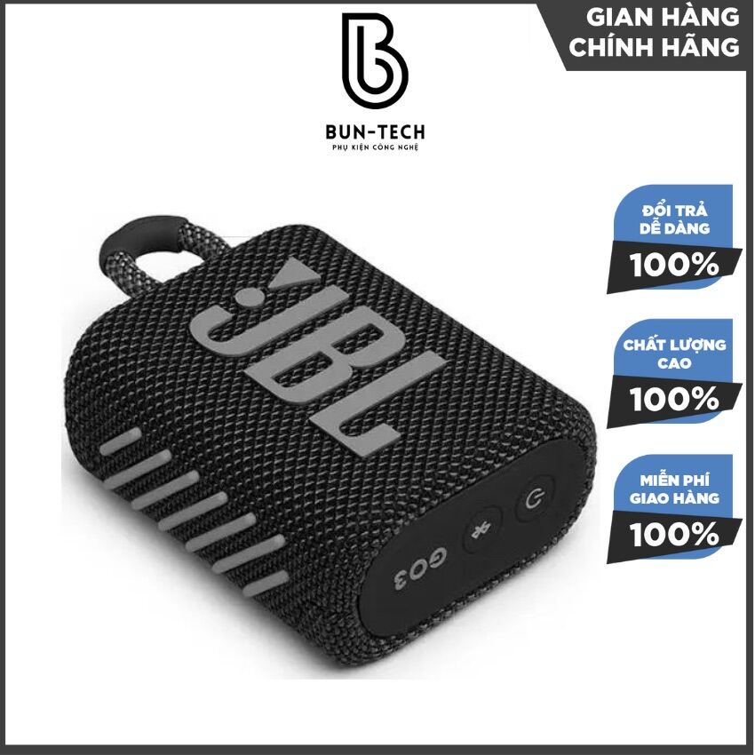 Loa bluetooth không dây cầm tay Go3 chống nước IP67 kiểu dáng sành điệu - BunTech