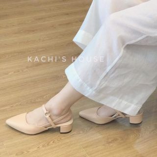 Giày sandal tiếu thư mũi nhọn quay trước quay sau