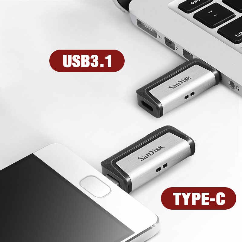 USB Sandisk Ultra Cz73 - OTG Dual Type C 3.1 32GB 64GB tốc độ cao 150MB chính hãng | WebRaoVat - webraovat.net.vn