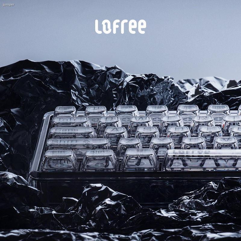 Lofree 1% bàn phím cơ trong suốt không dây bluetooth cô gái văn phòng chơi game máy tính xách tay ipad