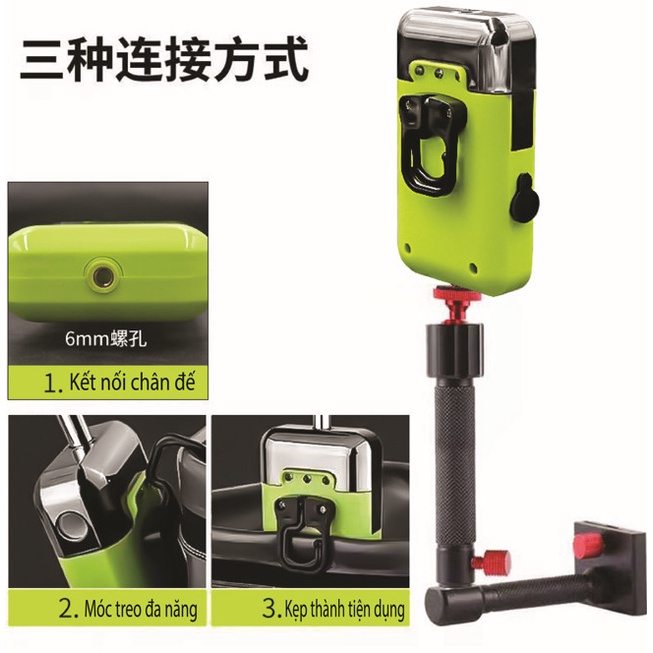 Máy bơm đa năng câu cá 3 in 1 bơm nước tạo oxi