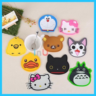 HCM - Combo 4 đế lót ly Doremon, Kitty, Gấu, Vịt, Gà