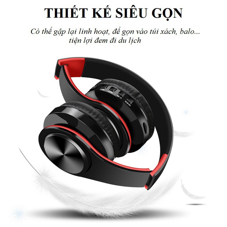 Tai nghe Chụp Tai ❤️FREESHIP❤️ Tai Nghe Bluetooth Âm Thanh Sống Động - Tai Nghe Không Dây HZ-B7 Có Khe Thẻ Nhớ