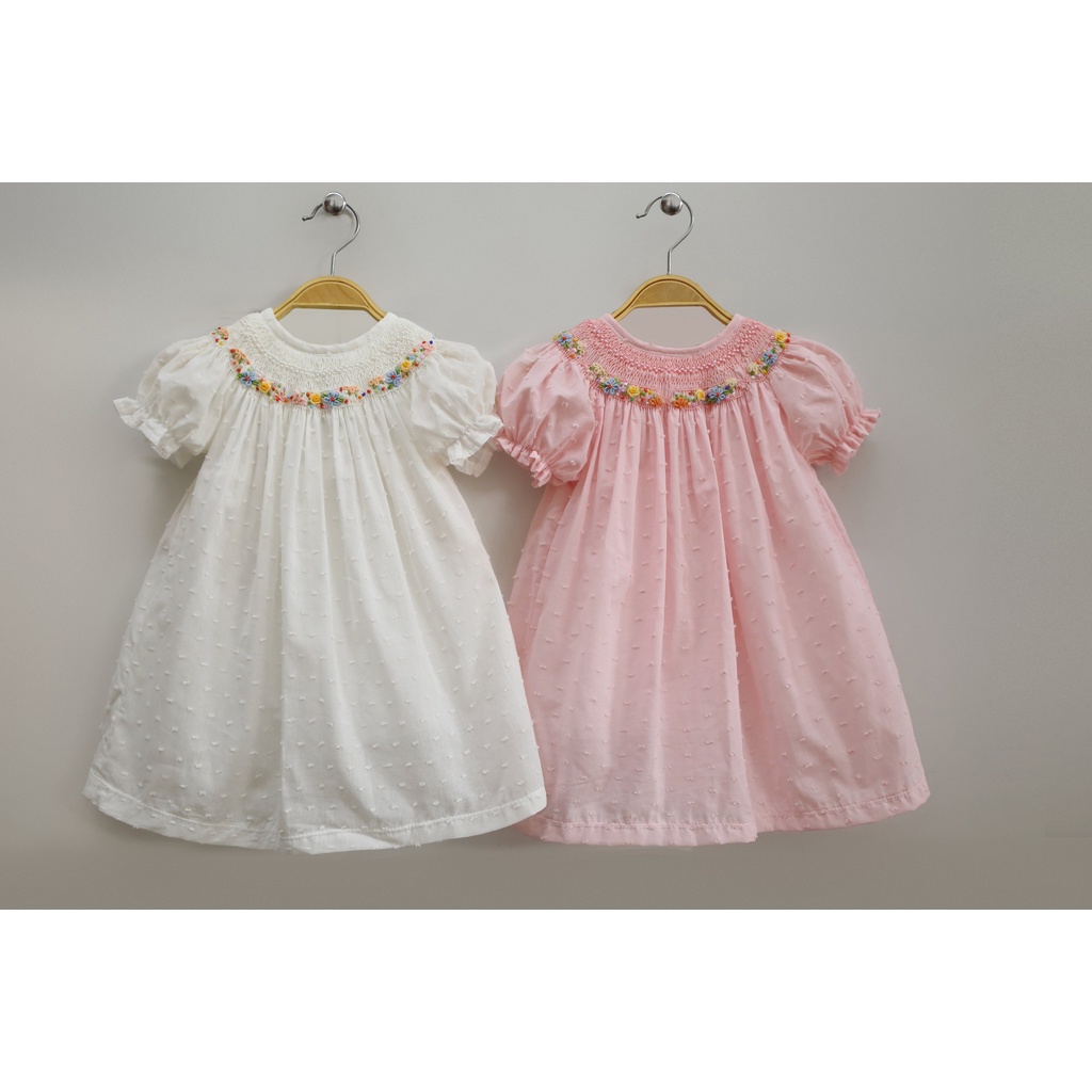 ĐẦM SMOCK ĐÔI MẸ VÀ BÉ THUYỀN HOA