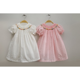 Đầm smock đôi mẹ và bé th hồng