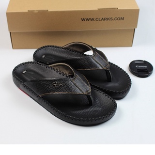 Dép clarks quai kẹp da bò