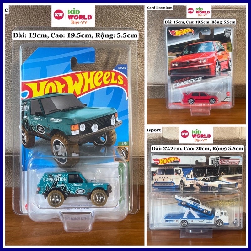 Hộp Protect card PVC, bảo vệ và trưng bày Xe mô hình Hot Wheels, Tỷ lệ 1:64.