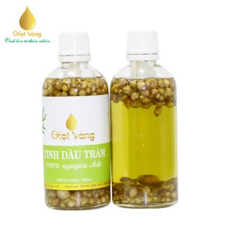 Tinh dầu tràm ngâm hoa nén - giọt vàng