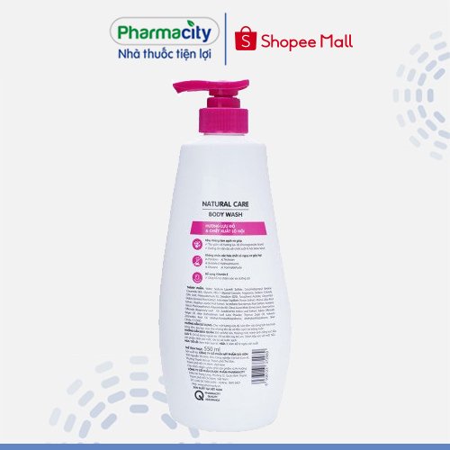 Sữa tắm Pharmacity Natural Care Body wash (550g)