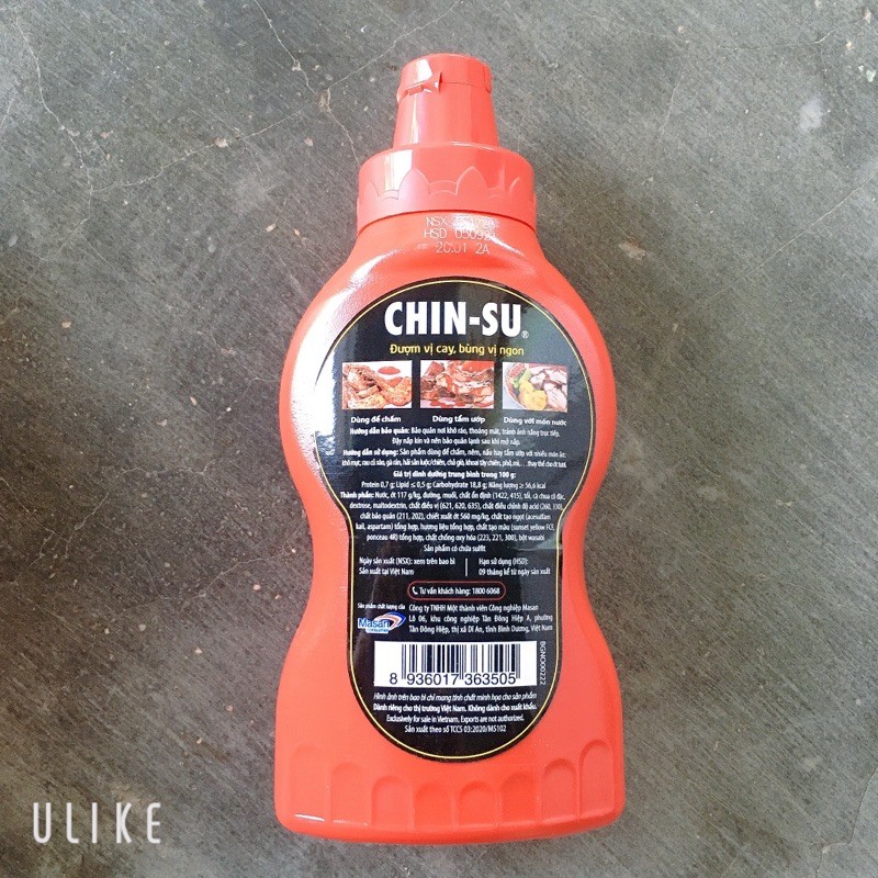 Tương Ớt Chin-Su 250g Mới Đượm Vị Cay, Bùng Vị Ngon [THKN77]