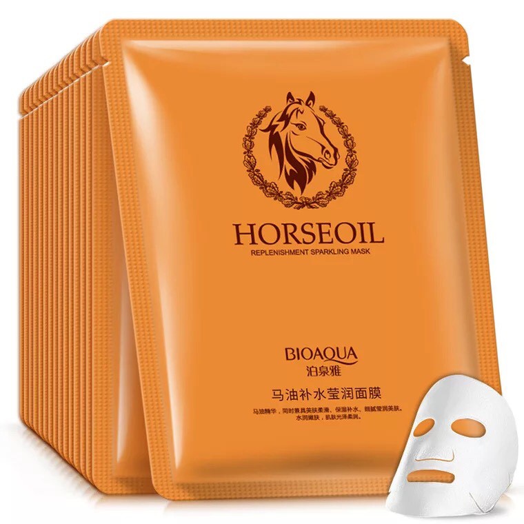 Mặt nạ dầu ngựa Bioaqua - Hourse Oil Bioaqua Mask