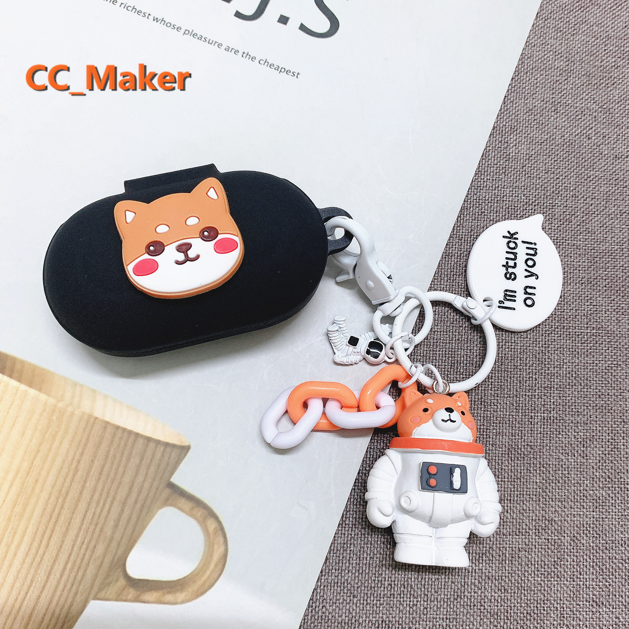 Vỏ bảo vệ hộp sạc tai nghe mềm họa tiết hoạt hình chó shiba đáng yêu cho Samsung Galaxy Buds | BigBuy360 - bigbuy360.vn