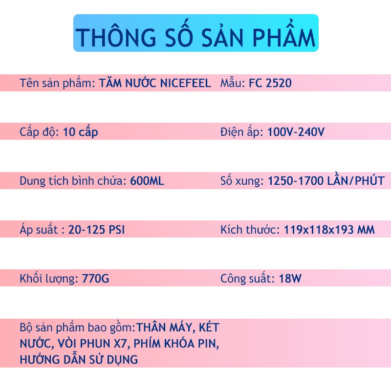 Máy Tăm Nước Nicefeel, Tăm Nước Nha Khoa Cho Gia Đình, Tặng 5 Đầu Xịt Siêu Tiện Lợi Bảo Hành [12 Tháng]