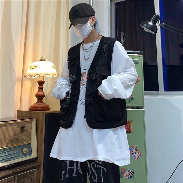 Áo Gile Nam Nữ Quảng Chấu Form Rộng Chất Thô Đứng Form Dáng Đẹp Unisex Phong cách Ulzzang Hàn Quốc