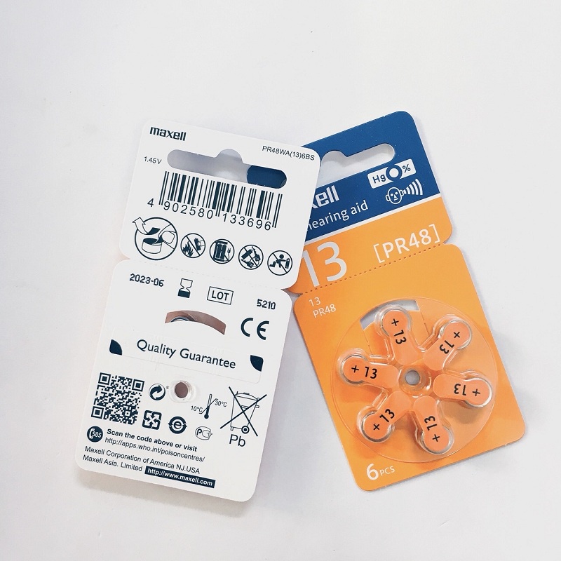 Pin máy trợ thính Maxell PR41  / PR44  / PR48  / PR536