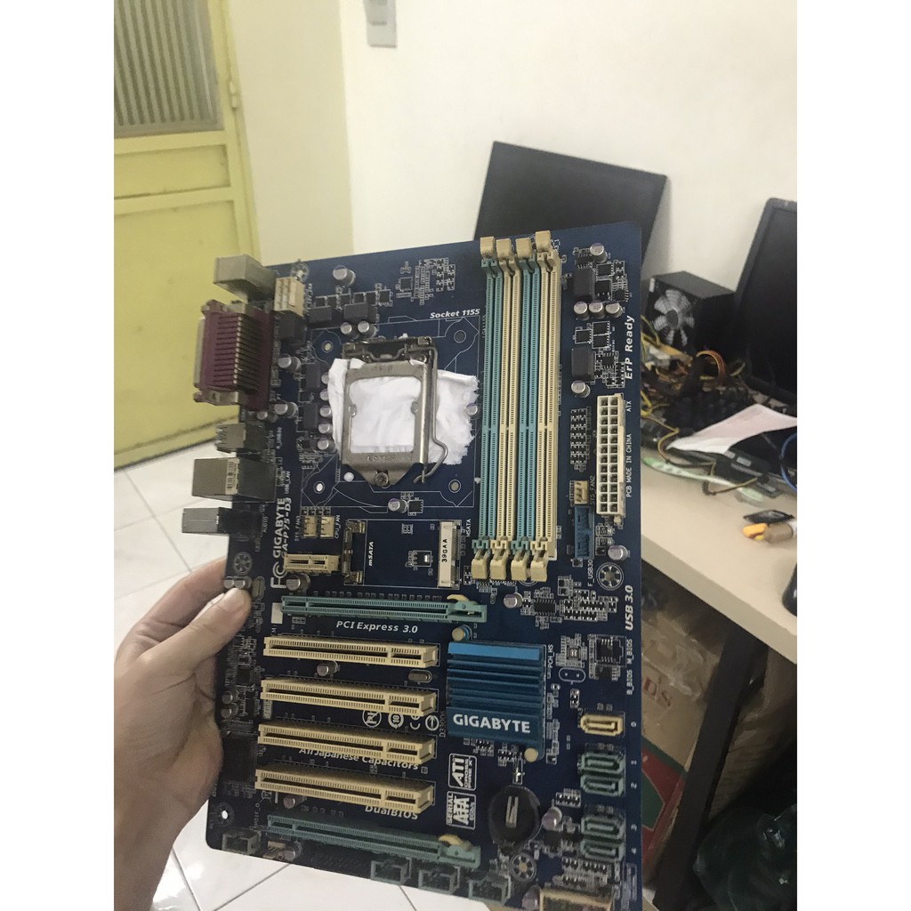 Combo Main P75 Giga 4 khe ram + CPU i5 3470 + ram 8gb ddr3 bus 1600 bảo hành 3 tháng lỗi 1 đổi 1