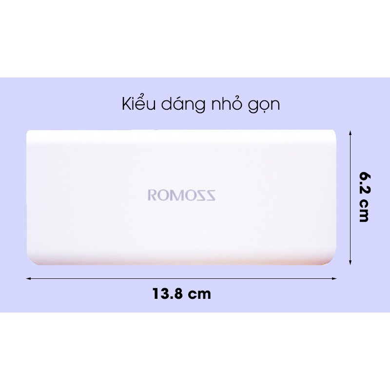 Pin sạc dự phòng 10.000 mAh Romoss Solit 5 - CÓ SẠC NHANH