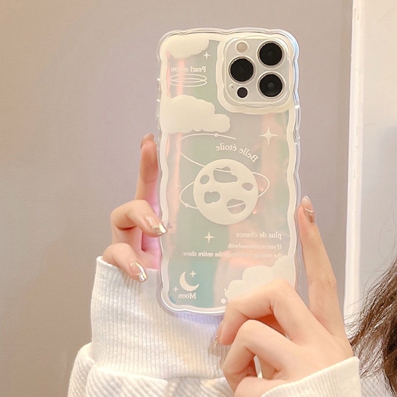 (SIÊU RẺ) Ốp lưng iphone viền sóng pearl moon 2 lớp 7plus/8/8plus/x/xr/xs/11/12/13/pro/max/plus/promax